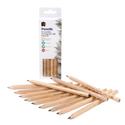 EC Triangular Pencils HB Pack of 12 with Sharpener